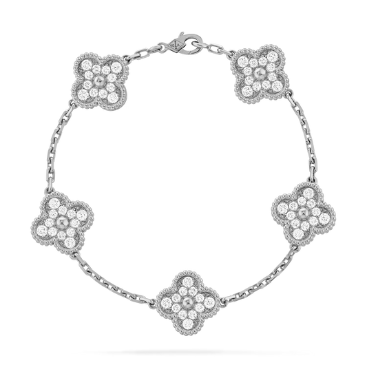 Van Cleef - Pulsera Vintage Alhambra, 5 motivos
