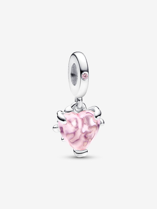 Charm Árbol de la Familia y Corazón Rosa
